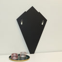 Green &amp; Pink Glass Art Deco Fan Wall Mirror 60cm x 40cm