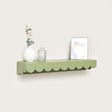 Green Scalloped Wall Storage Shelf - 61cm