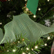 Green Sparkle Ruffle Christmas Tree Ribbon - 270cm (2.7m / 106.3')