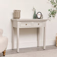 2 Drawer Console / Dressing Table - Daventry Taupe-Grey Range