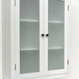 Grey Frosted Glass Fronted Wall Cabinet 75cm x 57cm