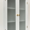 Grey Frosted Glass Fronted Wall Cabinet 75cm x 57cm