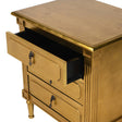 Guilded Gold 3 Drawer Bedside Table
