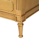 Guilded Gold 3 Drawer Bedside Table