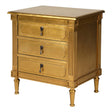 Guilded Gold 3 Drawer Bedside Table