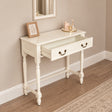 Ivory 2 Drawer Console / Dressing Table - Charlotte Ivory Range