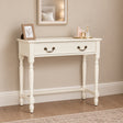 Ivory 2 Drawer Console / Dressing Table - Charlotte Ivory Range