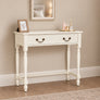 Ivory 2 Drawer Console / Dressing Table - Charlotte Ivory Range