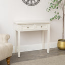 Ivory 2 Drawer Console / Dressing Table - Daventry Ivory Range