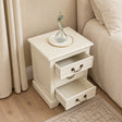 Ivory 2 Drawer Dressing Table Set &amp; Pair of 3 Drawer Bedside Tables - Charlotte Ivory Range