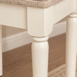 Ivory 2 Drawer Dressing Table &amp; Stool Set - Charlotte Ivory Range