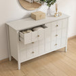 Ivory 6 Drawer Chest Of Drawers &amp; Pair Of One Drawer Bedside Tables - Padstowe Ivory Range