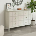 Ivory 6 Drawer Chest Of Drawers &amp; Pair Of One Drawer Bedside Tables - Padstowe Ivory Range
