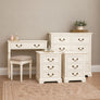 Ivory 8 Drawer Chest of Drawers, Dressing Table Set & Pair of 3 Drawer Bedside Tables - Charlotte Ivory Range