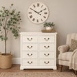 Ivory Wardrobe, 8 Drawer Chest of Drawers, Dressing Table Set &amp; Pair of 3 Drawer Bedside Tables - Charlotte Ivory Range