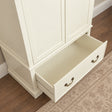 Ivory Wardrobe, Dressing Table Set &amp; Pair of 3 Drawer Bedside Tables - Charlotte Ivory Range