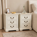 Ivory Wardrobe, Dressing Table Set &amp; Pair of 3 Drawer Bedside Tables - Charlotte Ivory Range