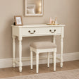 Ivory Wardrobe, Dressing Table Set &amp; Pair of 3 Drawer Bedside Tables - Charlotte Ivory Range