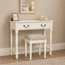 Ivory Wardrobe, Dressing Table Set &amp; Pair of 3 Drawer Bedside Tables - Charlotte Ivory Range