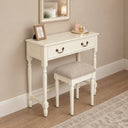 Ivory Wardrobe, Dressing Table Set &amp; Pair of 3 Drawer Bedside Tables - Charlotte Ivory Range