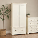 Ivory Wardrobe, Dressing Table Set &amp; Pair of 3 Drawer Bedside Tables - Charlotte Ivory Range