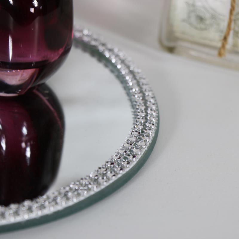 Jewelled Mirrored Display Plate – Melody Maison