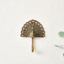 Antique Brass Gold Peacock Wall Hook