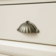 Antique Brass Scalloped Cup Pull Handle