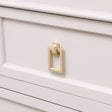 Brushed Gold Rectangle Drop Shape Pull Handle