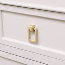Brushed Gold Rectangle Drop Shape Pull Handle