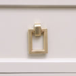 Brushed Gold Rectangle Drop Shape Pull Handle