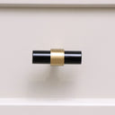 Gold &amp; Black Acrylic T-Bar Shaped Drawer Handle