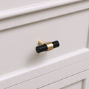 Gold & Black Acrylic T-Bar Shaped Drawer Handle