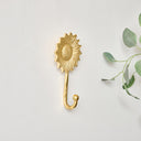 Gold Sunflower Wall Hook