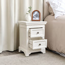 Pair of Ivory Two Drawer Bedside Tables - Daventry Ivory Range