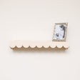 Pale Peach Scalloped Wall Storage Shelf - 61cm