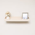 Pale Peach Scalloped Wall Storage Shelf - 61cm