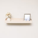 Pale Peach Scalloped Wall Storage Shelf - 61cm