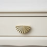 Metal Gold Scalloped Fan Drawer Handles