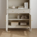 Large 2 Drawer &amp; 2 Doors Bookcase - Hales Taupe Range