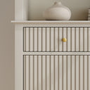 Large 2 Drawer &amp; 2 Doors Bookcase - Hales Taupe Range