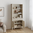 Large 2 Drawer &amp; 2 Doors Bookcase - Hales Taupe Range