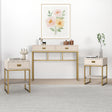 Large 2 Drawer Dressing Table and Pair of Bedside Tables - Elle Stone Range
