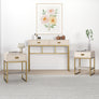 Large 2 Drawer Dressing Table and Pair of Bedside Tables - Elle Stone Range