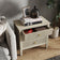 Large 3 Drawer Bedside Table - Hales Taupe Range