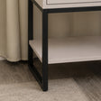 Large 3 Drawer Chest of Drawers and Pair of Bedside Tables - Elle Dark Beige Range