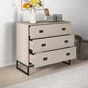 Large 3 Drawer Chest of Drawers - Elle Black Stone Range