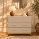 Large 3 Drawer Chest of Drawers - Liana Taupe Range