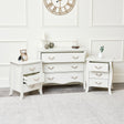 Large 3 Drawer Chest of Drawers &amp; Pair of Bedside Tables - Elizabeth Ivory Range