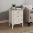 Large 6 Drawer Chest of Drawers and Pair of 3 Drawer Bedside Tables - Rowley Pale Cream Range